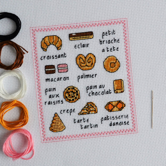 Free Pastries Cross Stitch Chart