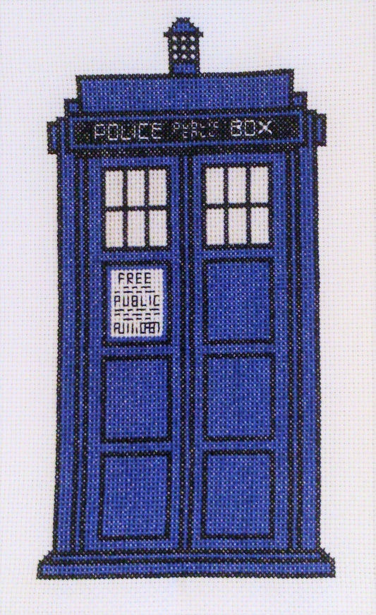 Free TARDIS Cross Stitch Chart