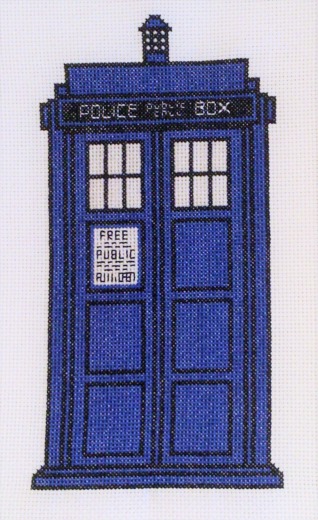 Free TARDIS Cross Stitch Chart