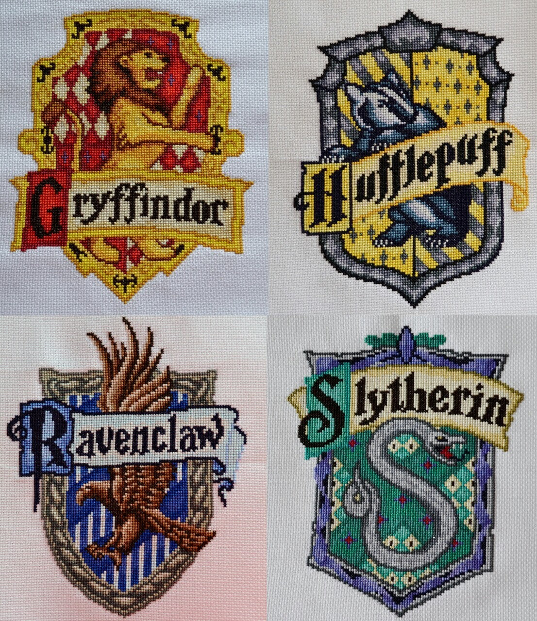 Free Harry Potter House Crest Cross Stitch Charts – The World in Stitches