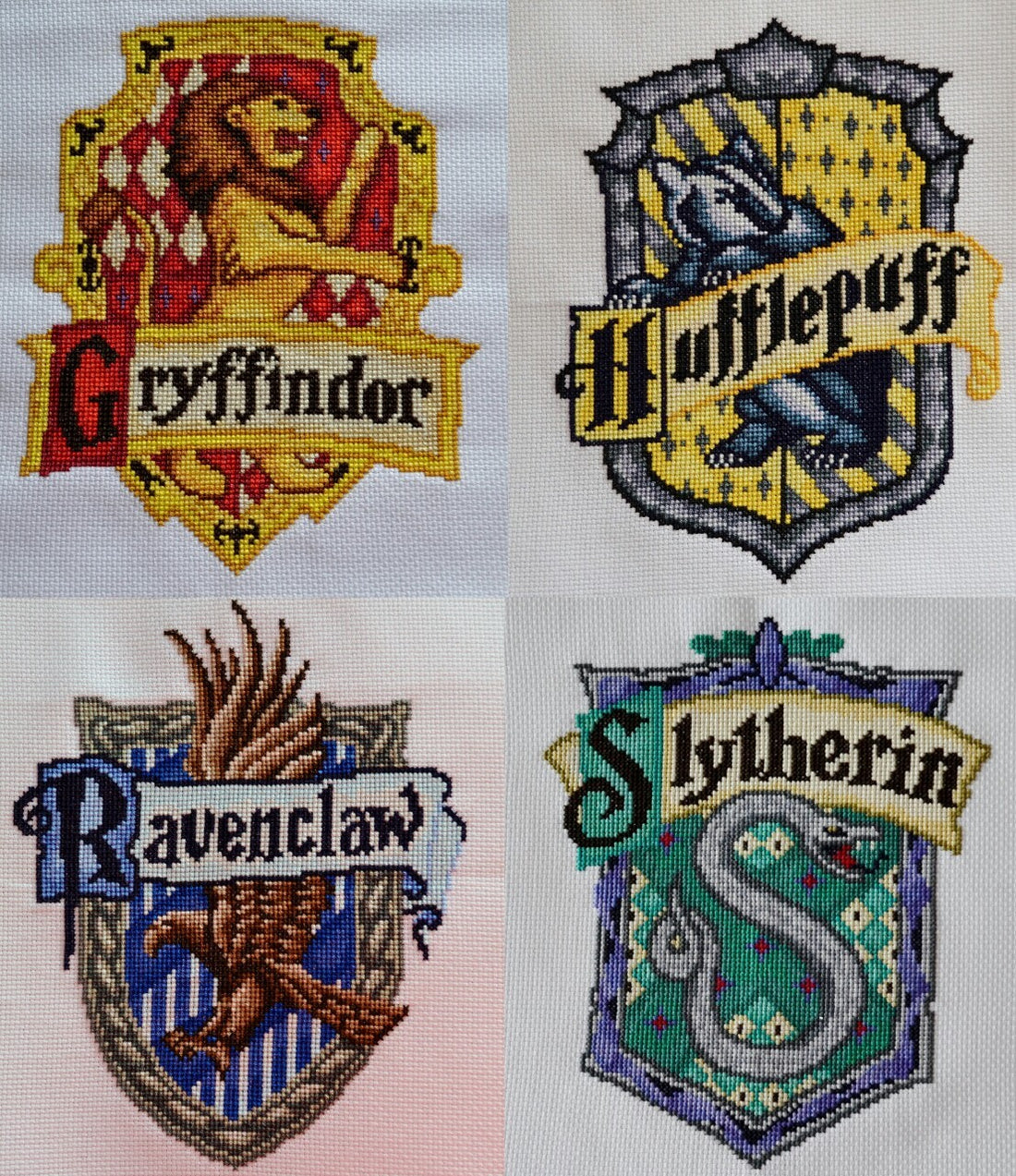 Free Harry Potter House Crest Cross Stitch Charts