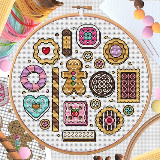 Cookies Sampler Cross Stitch Kit