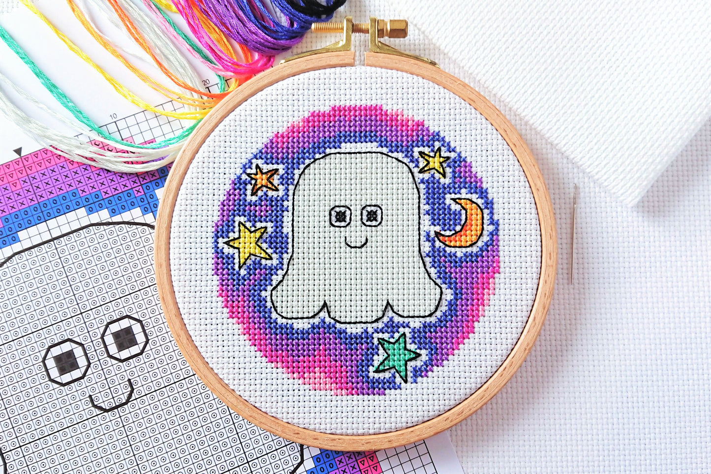 Halloween Ghost Cross Stitch Kit