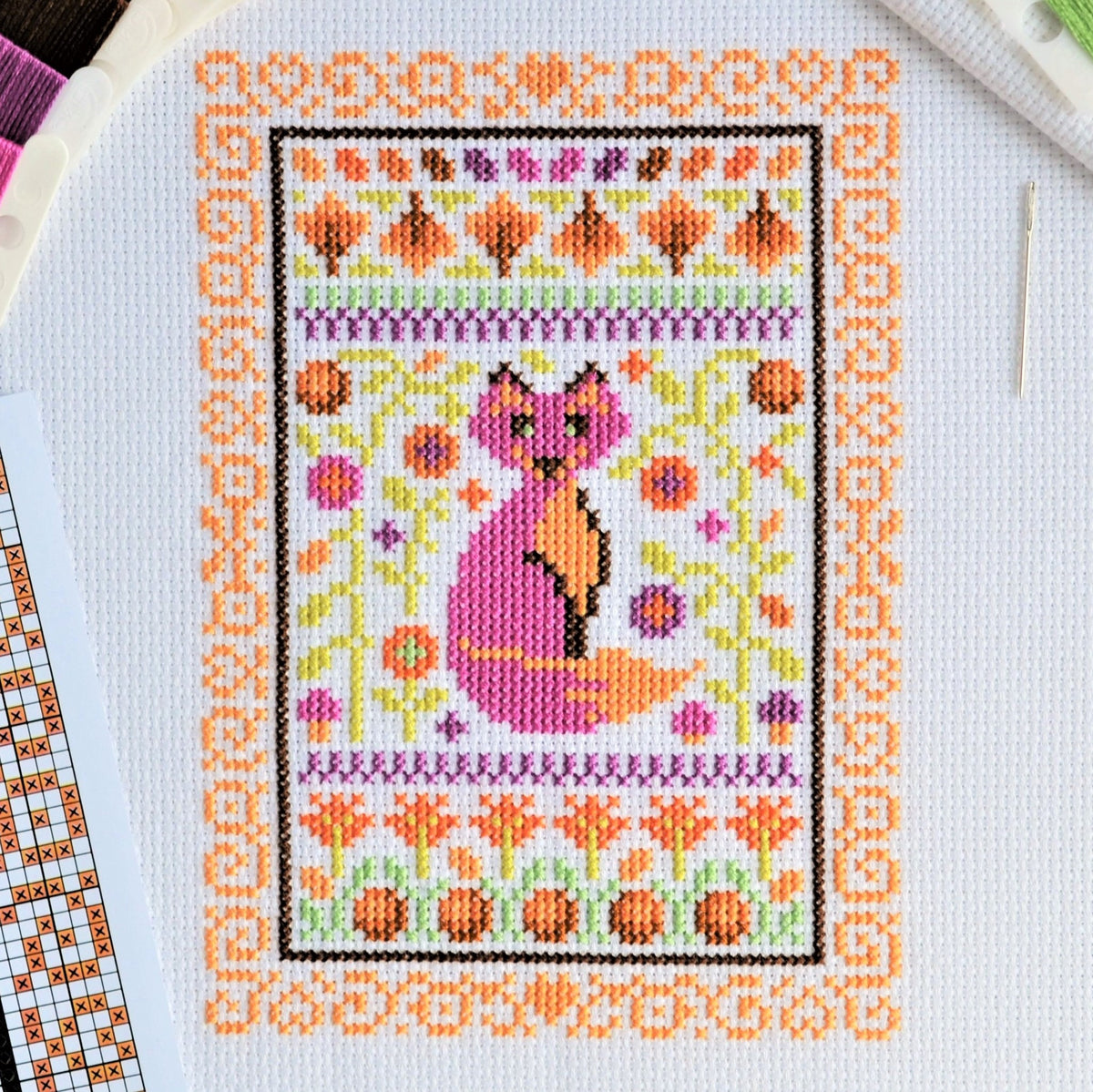 PDF Pattern for Autumn Mini Sampler – The World in Stitches