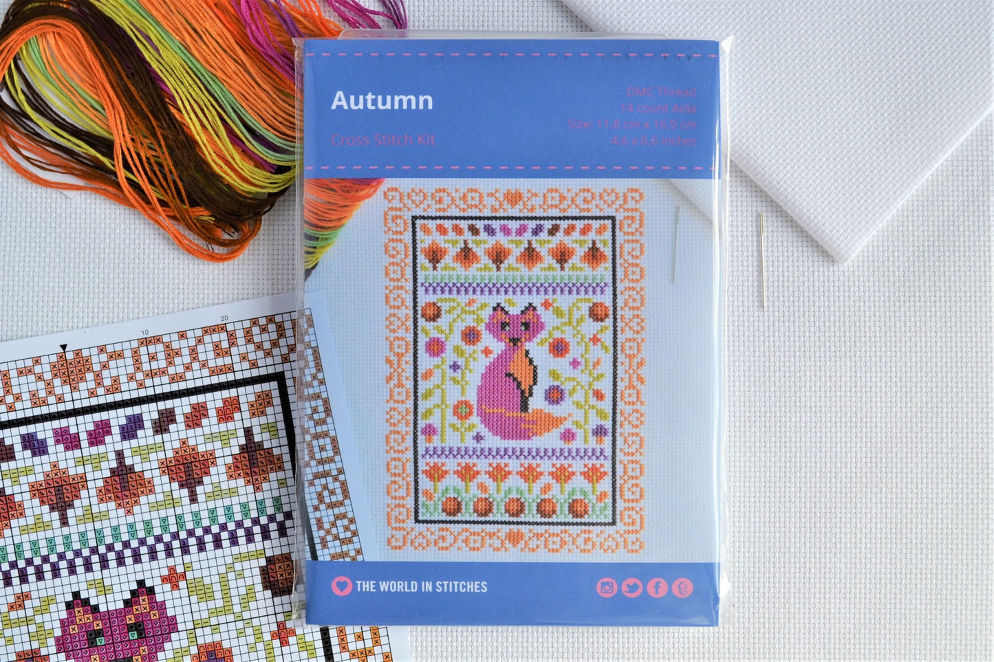 Autumn Sampler Cross Stitch Kit