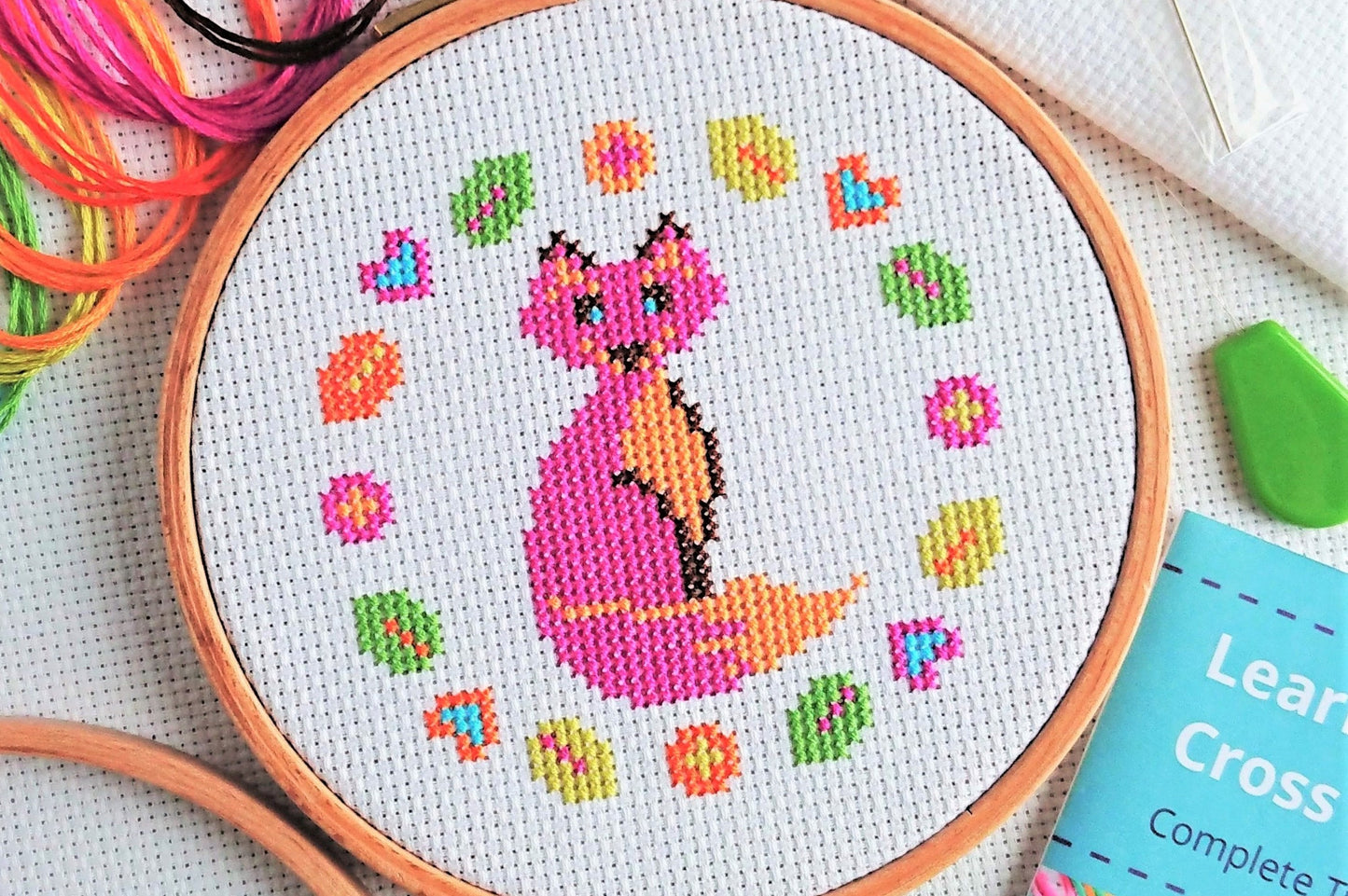 Cross Stitch Kit for Beginners ~ Fox