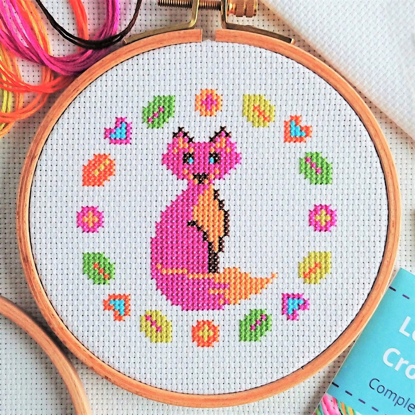 Cross Stitch Kit for Beginners ~ Fox