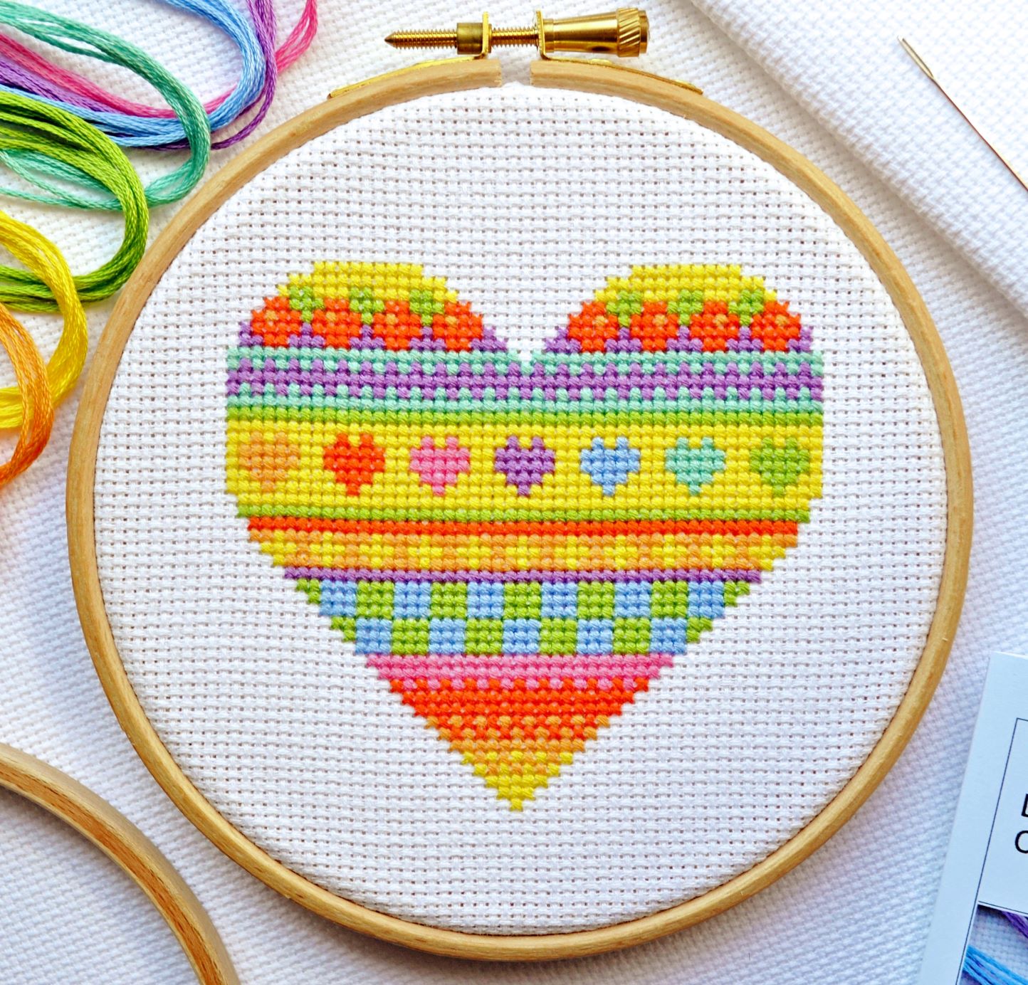 Cross Stitch Kit for Beginners ~ Heart