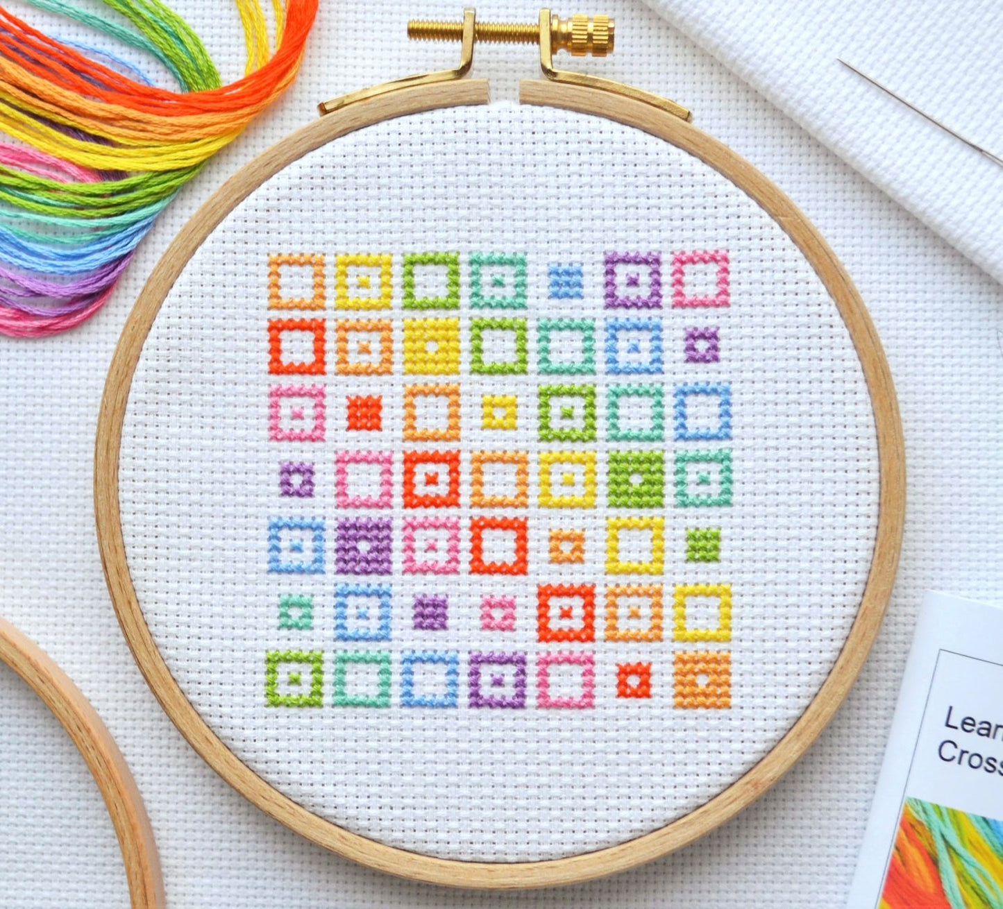 Cross Stitch Kit for Beginners ~ Squares