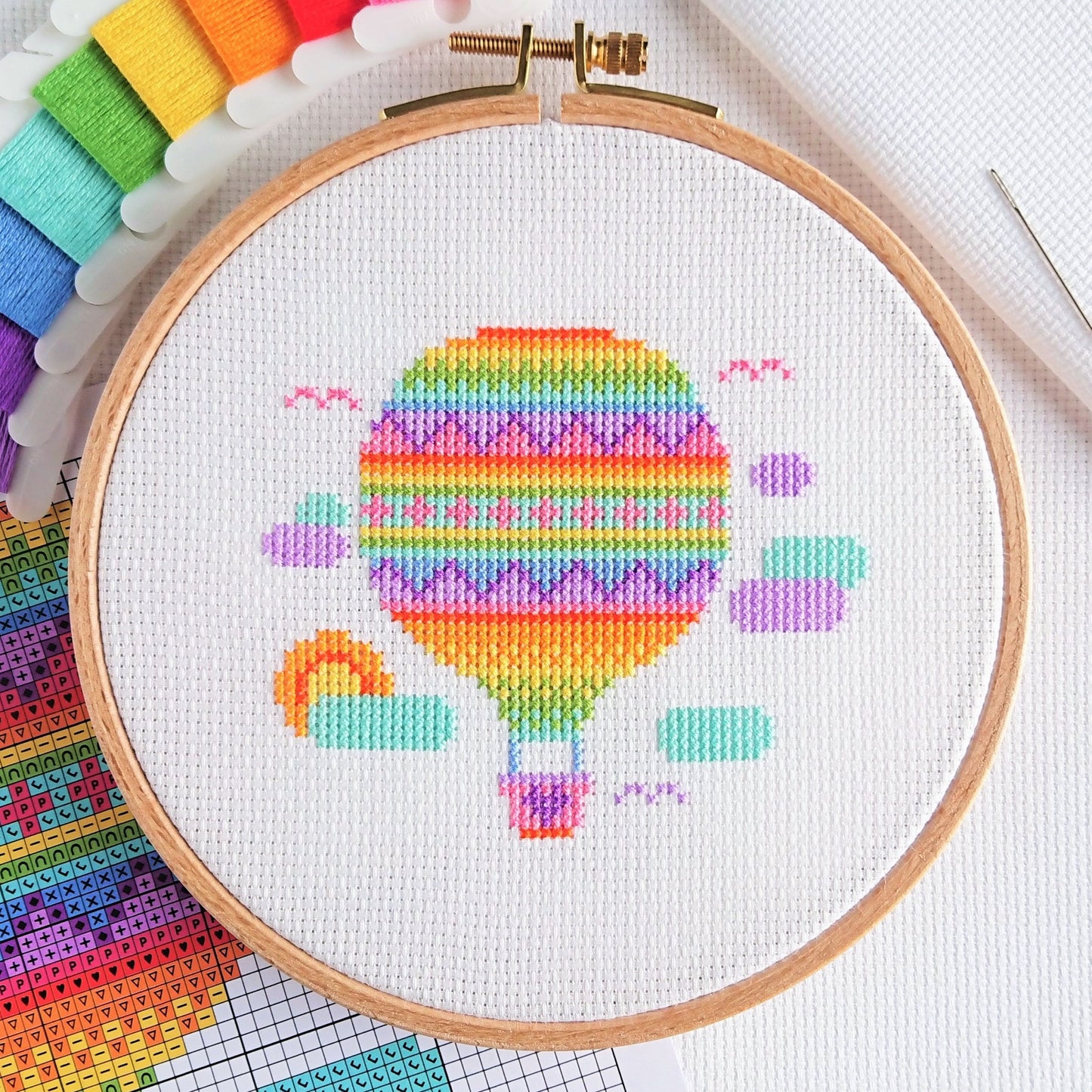 PDF Pattern for Rainbow Balloon