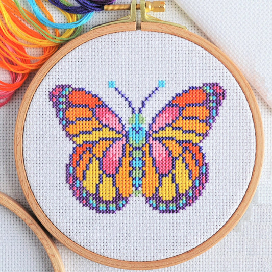 Mini Butterfly Cross Stitch Kit