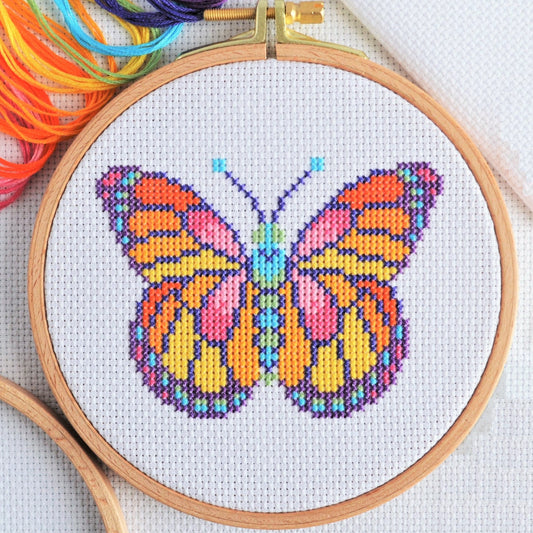 Mini Butterfly Cross Stitch Kit