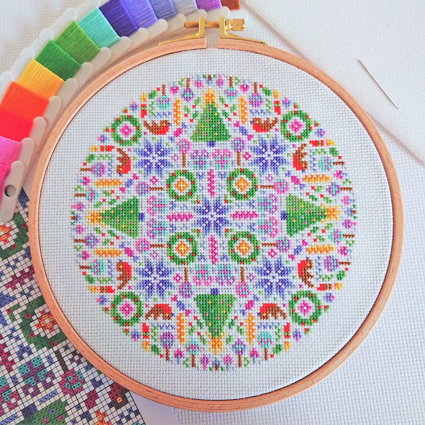 PDF Pattern for Christmas Mandala