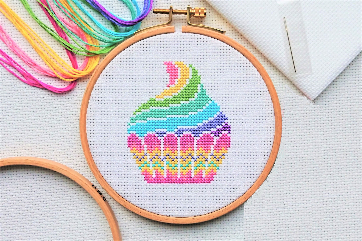 Mini Cupcake Cross Stitch Kit