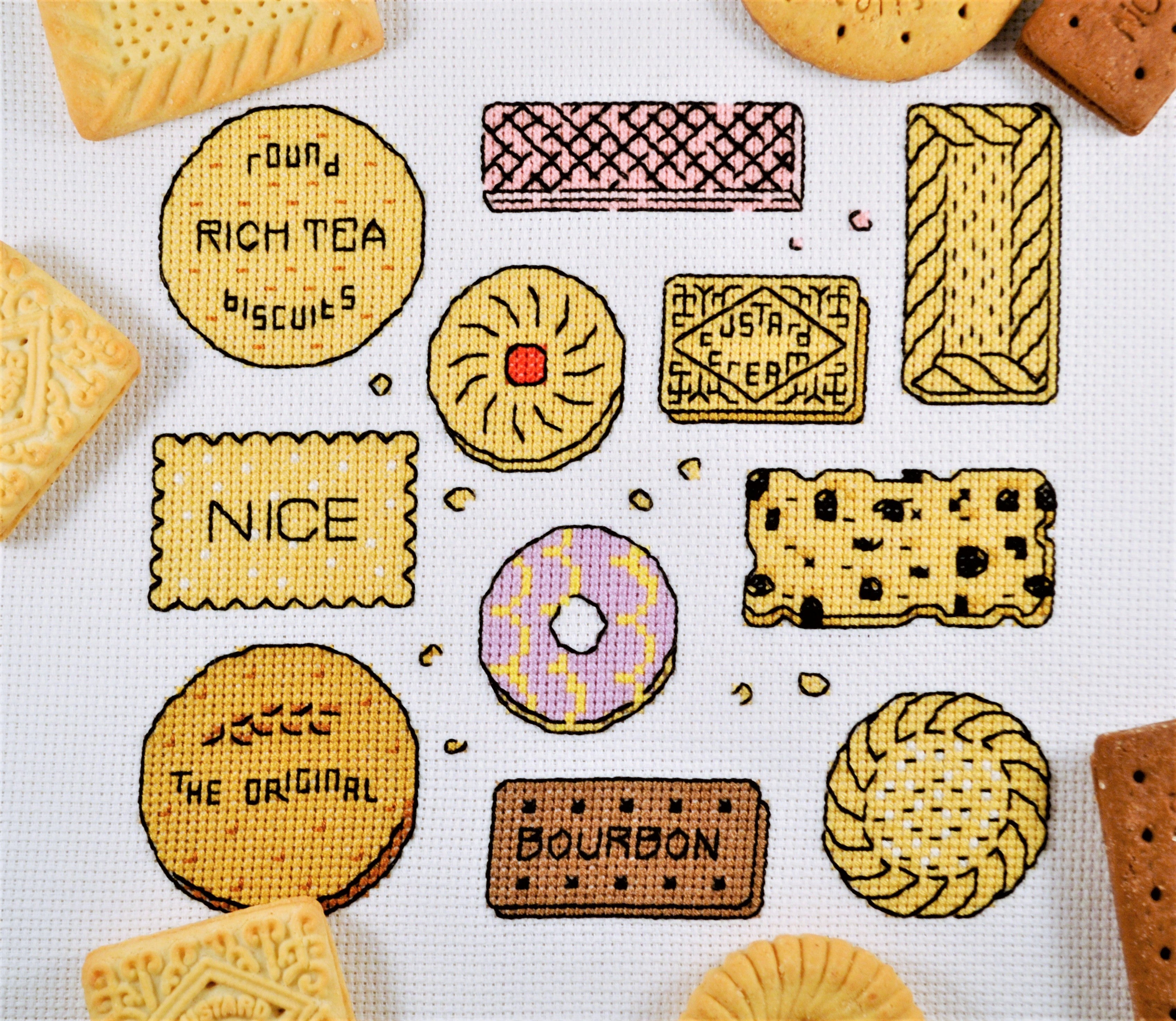 Biscut Pattern PDF Pattern for Biscuits Sampler (retired) – The World in Stitches