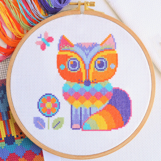 Hazel the Fox Cross Stitch Kit