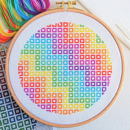 Geometric Wave Cross Stitch Kit