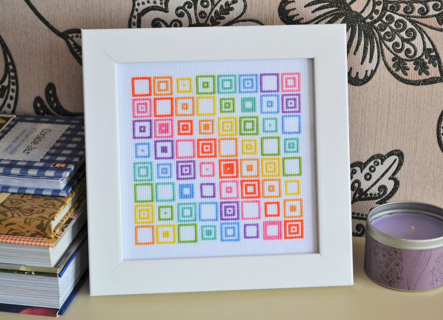 PDF Pattern for Geometric Squares