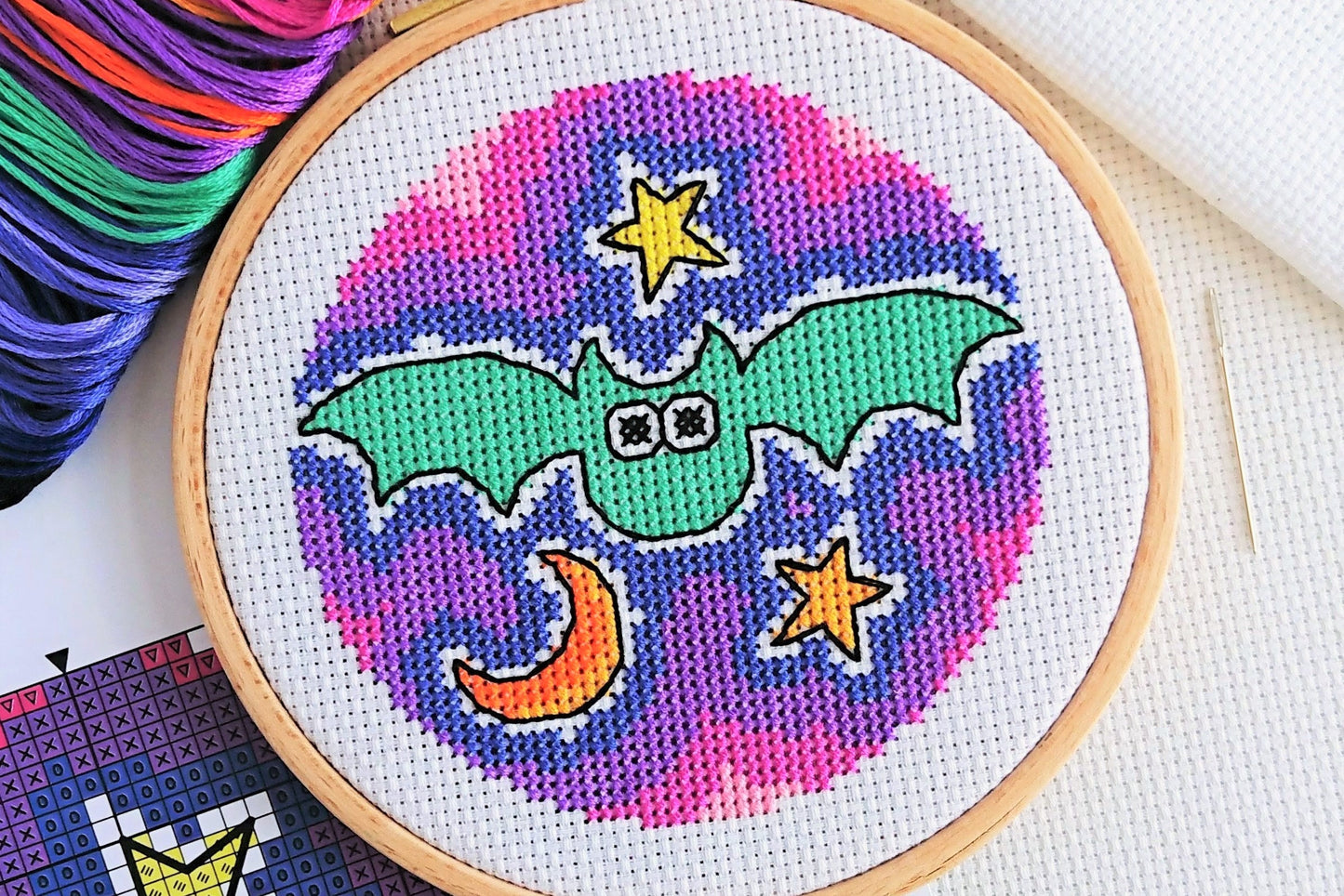 Halloween Bat Cross Stitch Kit