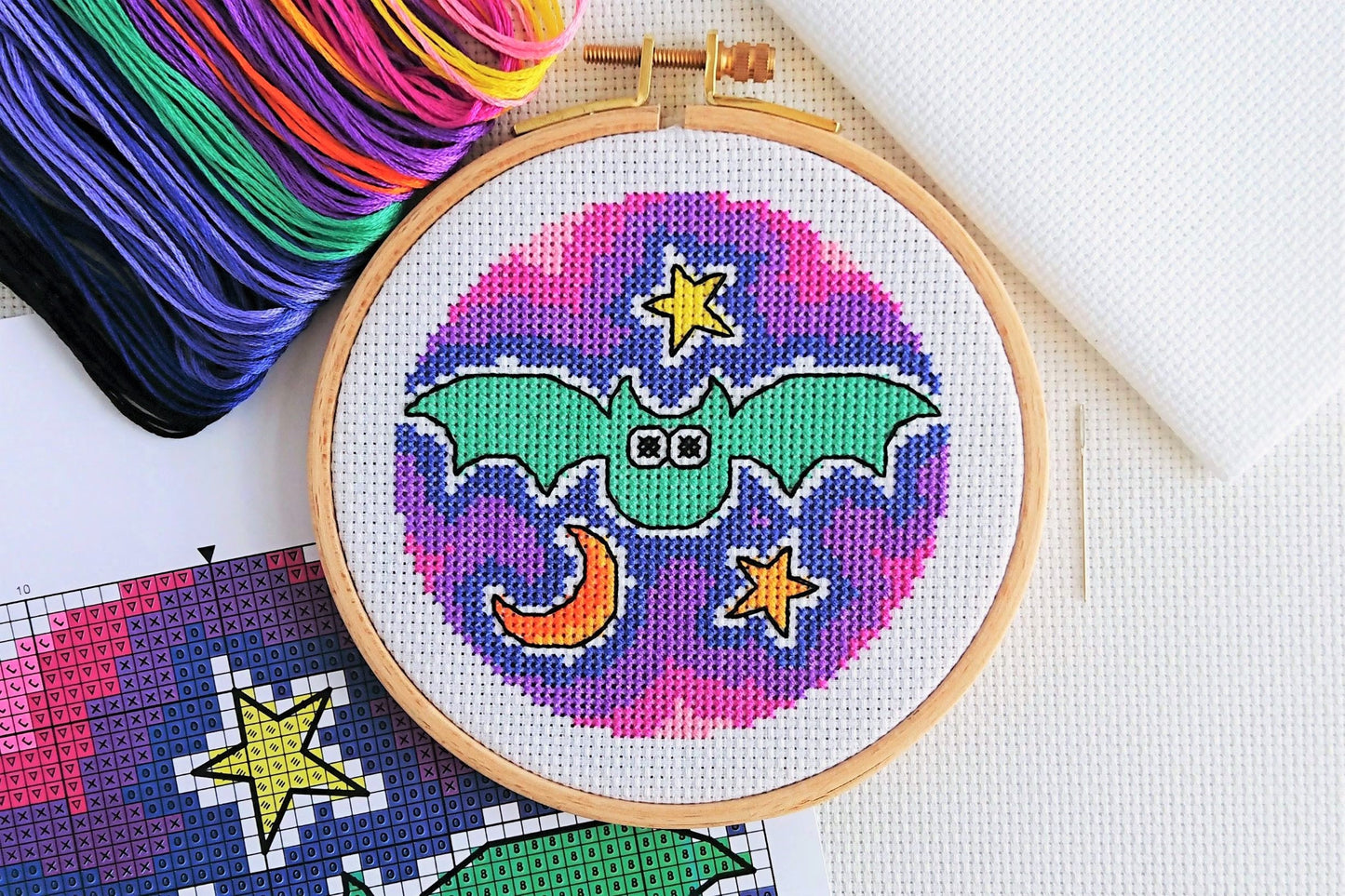 Halloween Bat Cross Stitch Kit