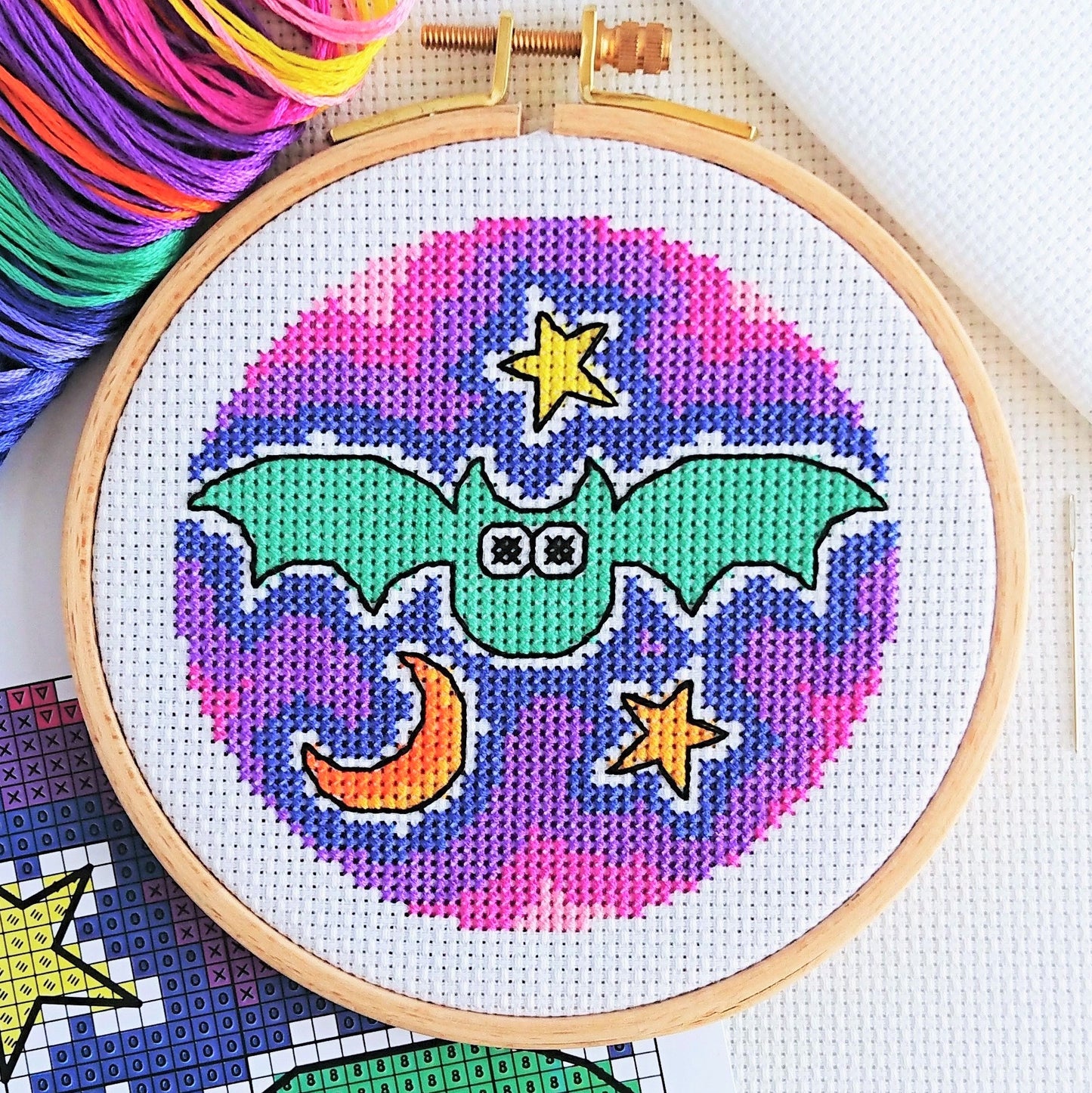 Halloween Bat Cross Stitch Kit