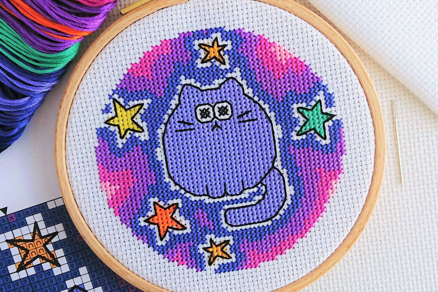 Halloween Cat Cross Stitch Kit