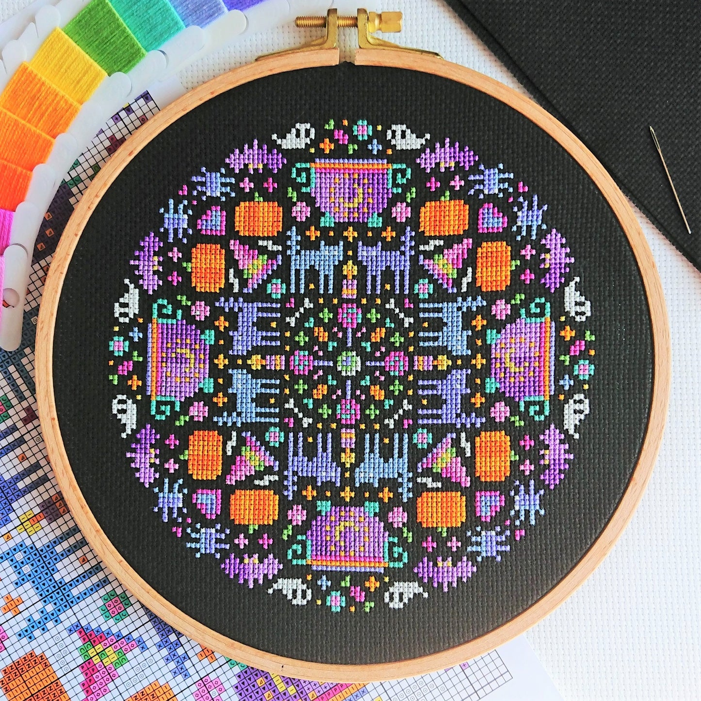 PDF Pattern for Halloween Mandala