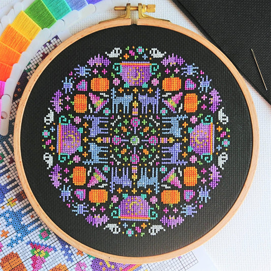 PDF Pattern for Halloween Mandala