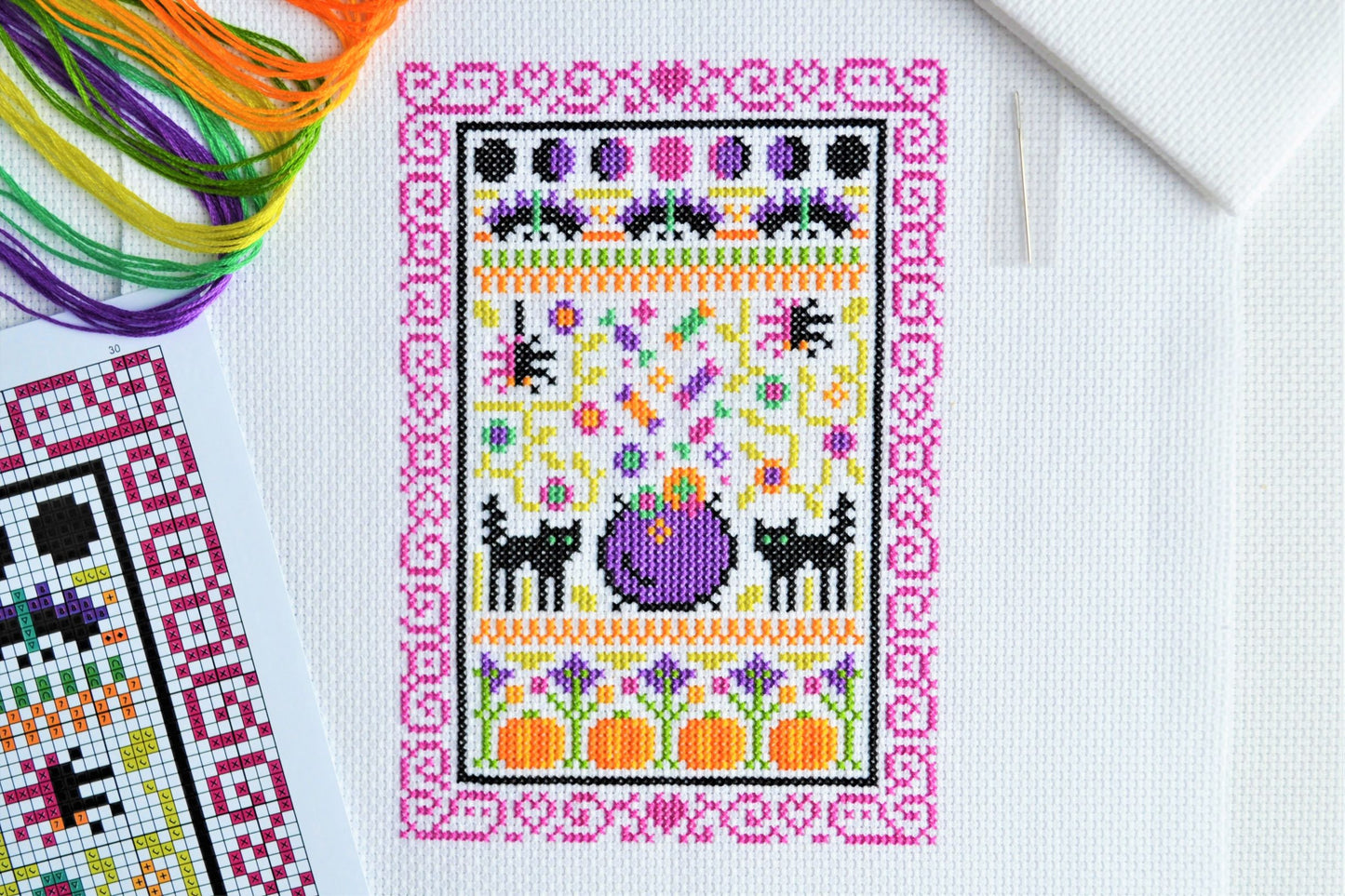 Halloween Sampler Cross Stitch Kit