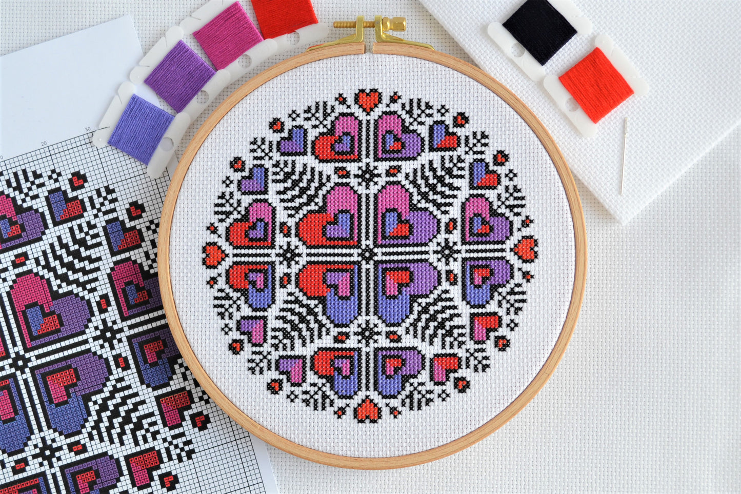 PDF Pattern for Heart Mandala