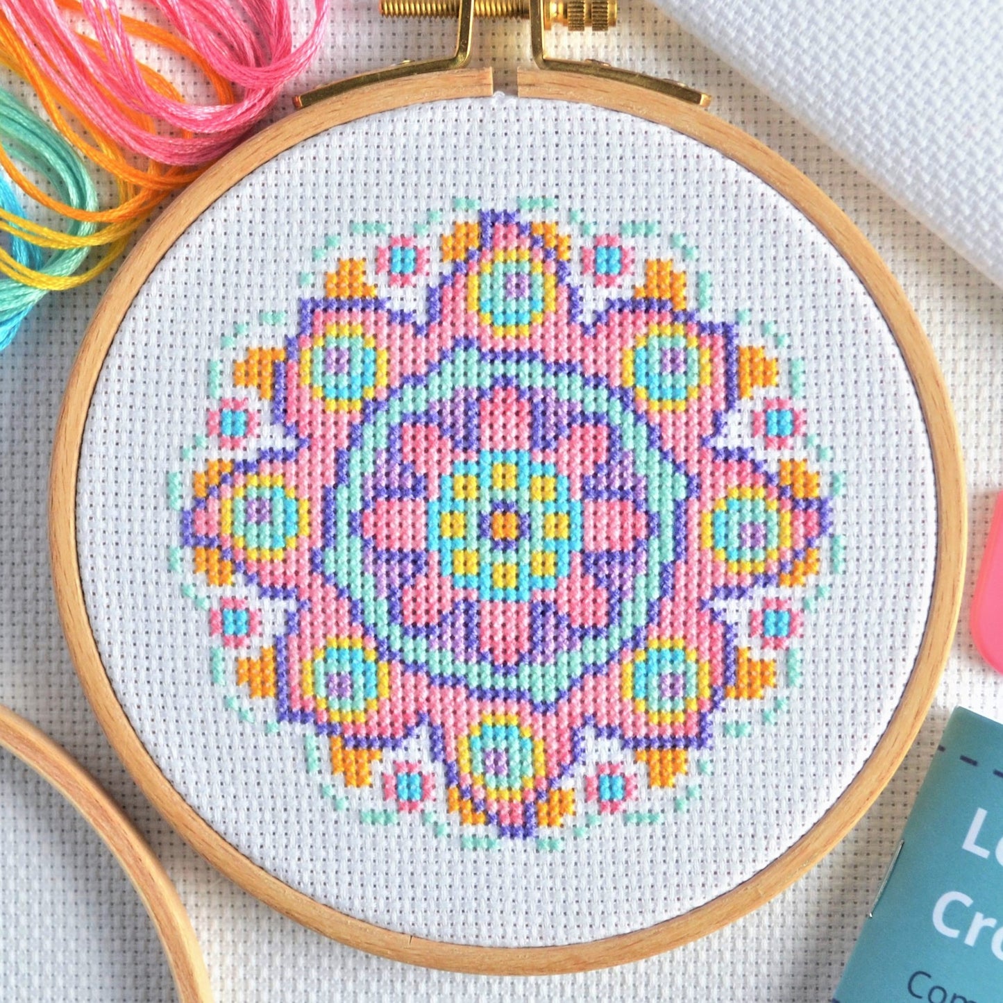 Cross Stitch Kit for Beginners ~ Mandala