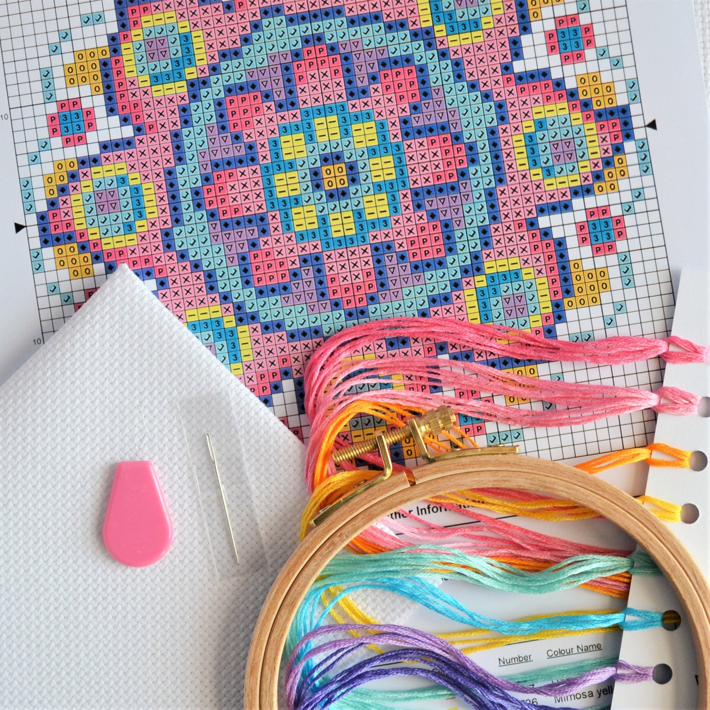 Cross Stitch Kit for Beginners ~ Mandala