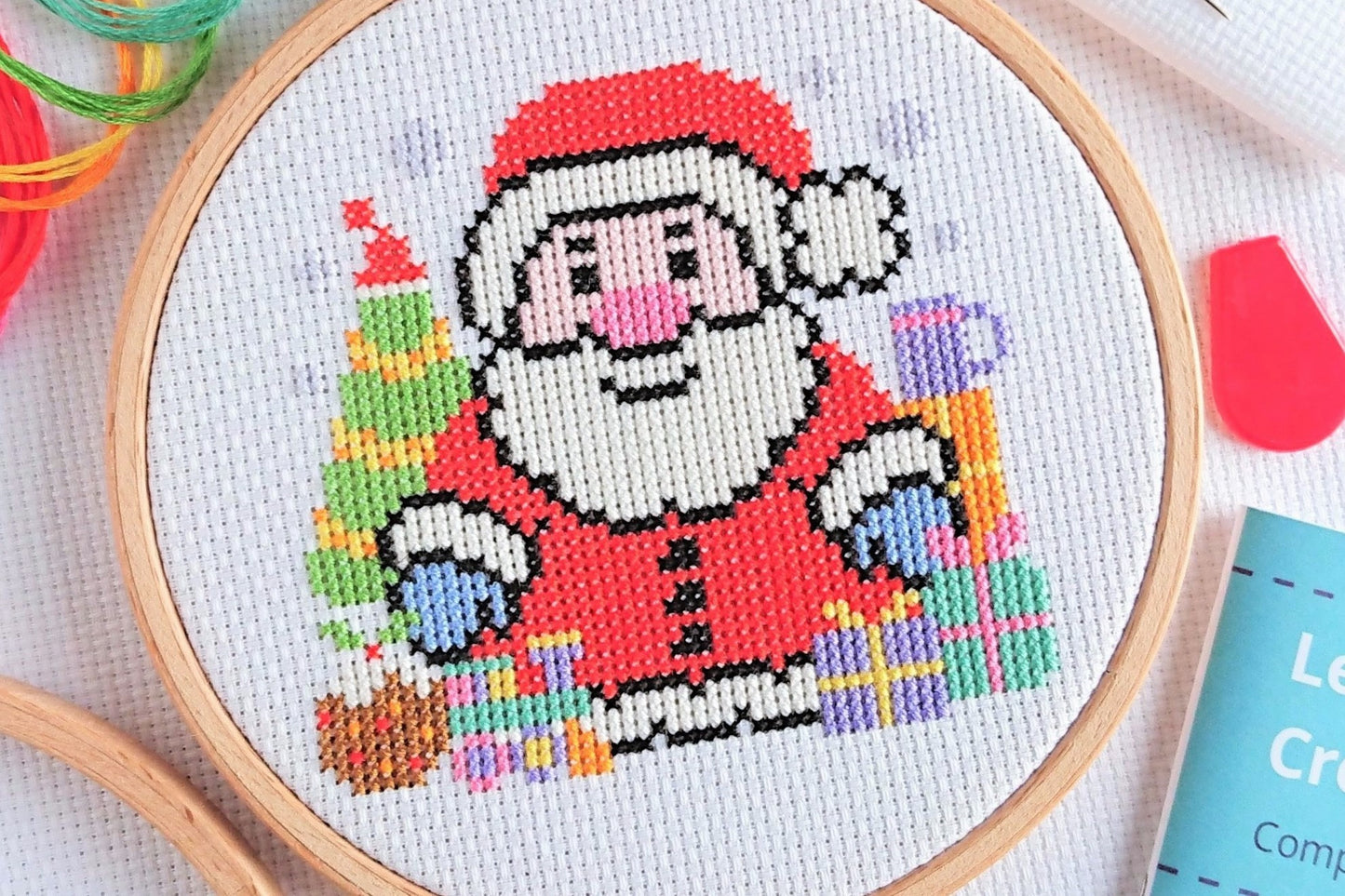 Cross Stitch Kit for Beginners ~ Santa