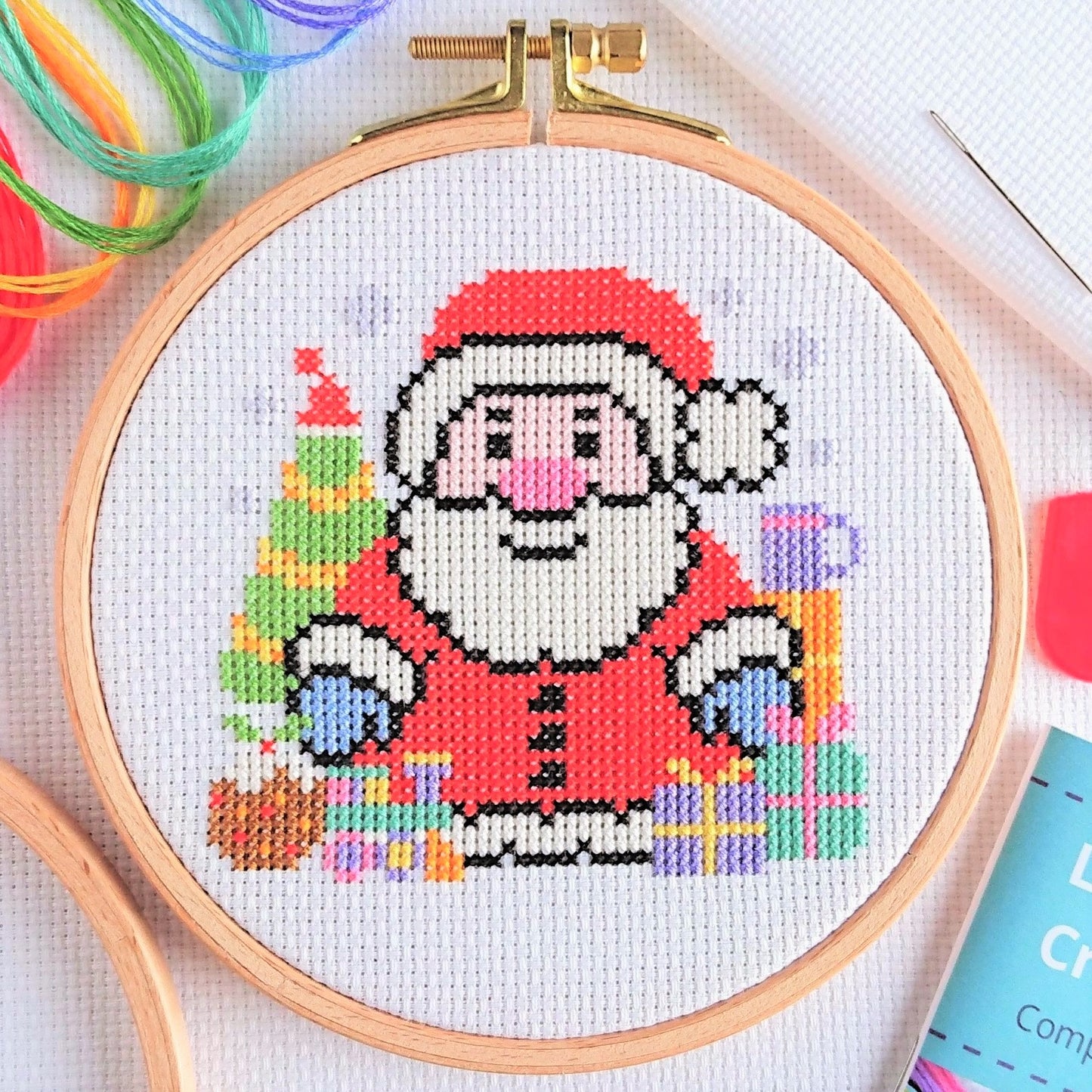 Cross Stitch Kit for Beginners ~ Santa