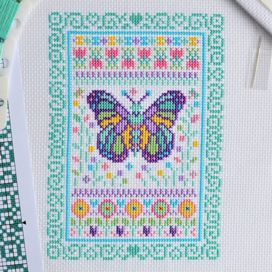 Summer Sampler Cross Stitch Kit