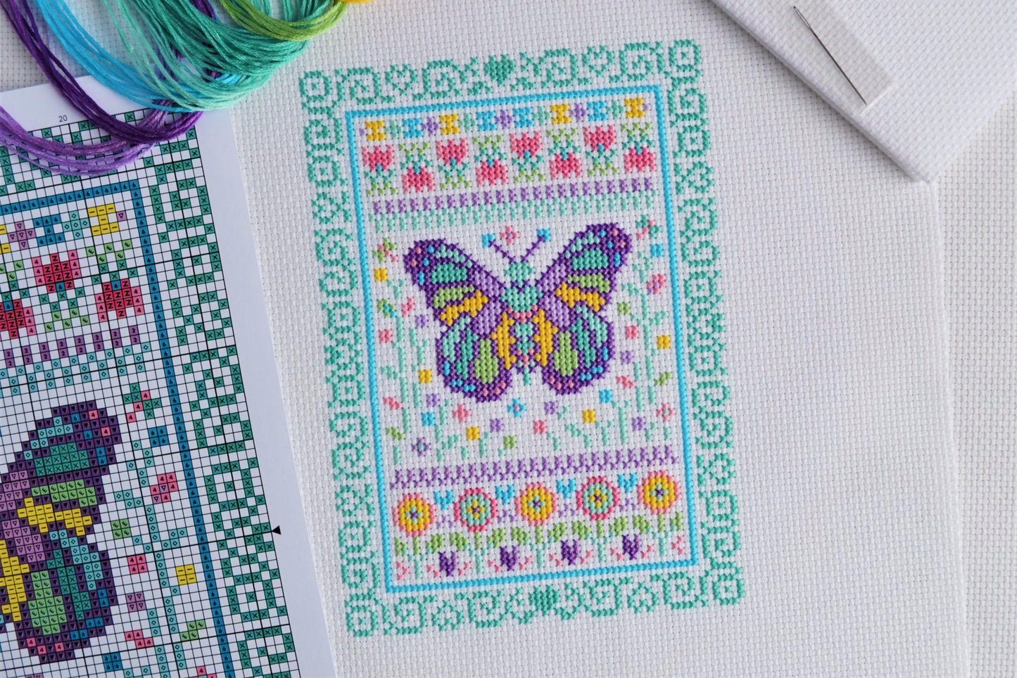 Summer Sampler Cross Stitch Kit