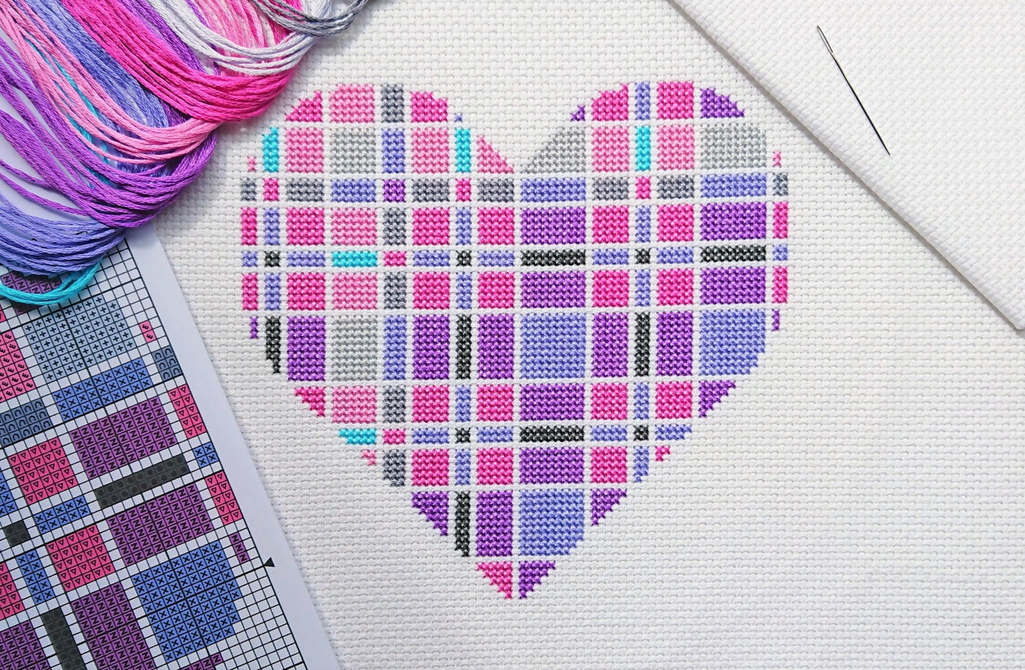 PDF Pattern for Tartan Heart