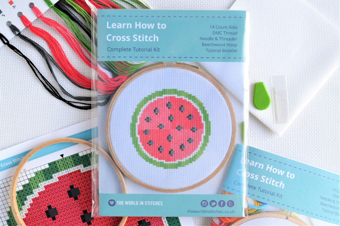 Cross Stitch Kit for Beginners ~ Watermelon