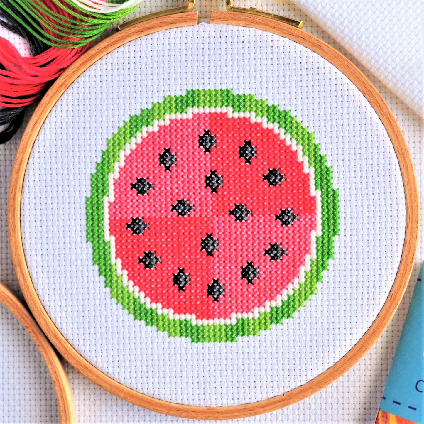 Cross Stitch Kit for Beginners ~ Watermelon